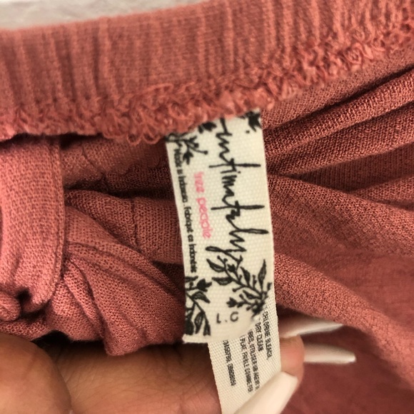 Free People Bow Wow Tube Top Dusty Rose Pink Large - Picture 4 of 4